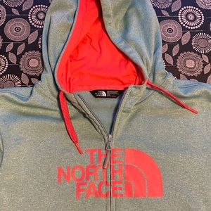 Womens North Face Full Zip Sweatshirt.